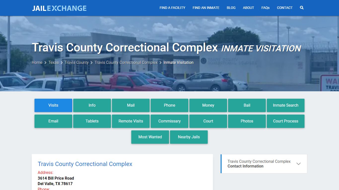 Inmate Visitation - Travis County Correctional Complex, TX - Jail Exchange